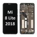 Xiaomi Mi 8 Lite (2018) LCD / OLED touch screen with frame (Original Service Pack) [Black] X-387